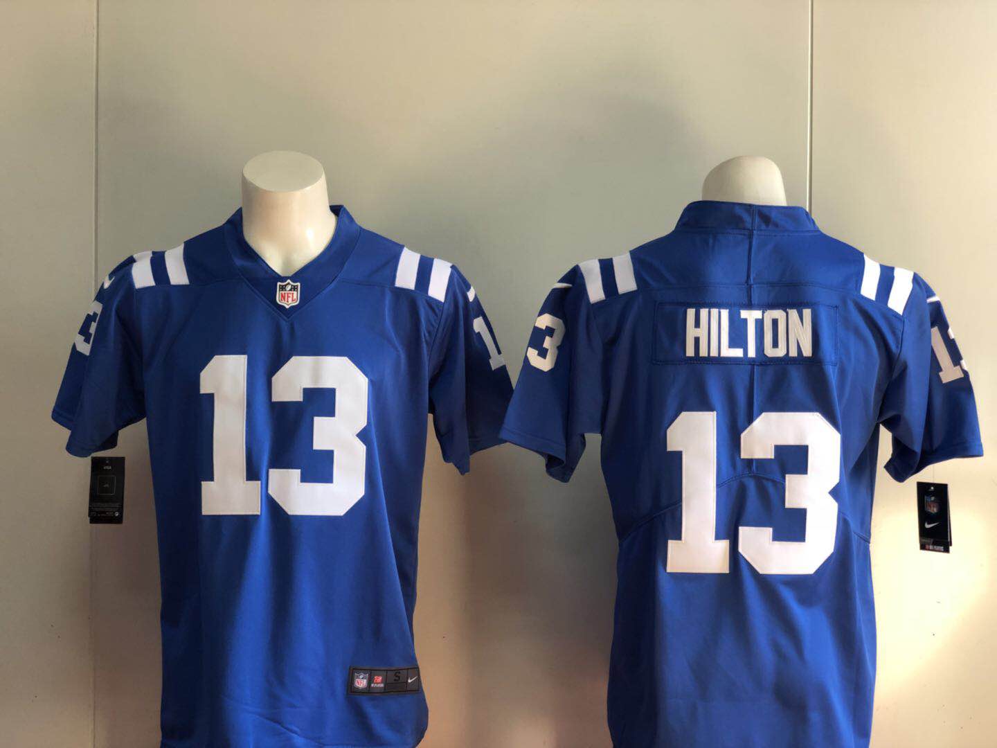 Men Indianapolis Colts #13 Hilton blue Nike Vapor Untouchable Limited Player NFL Jerseys->cincinnati reds->MLB Jersey